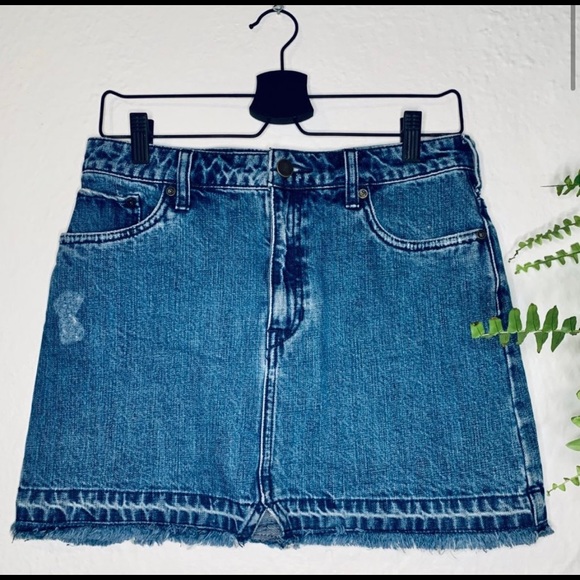 FREE PEOPLE | CUT-OFF MINI SKIRT #FML1325 - Picture 2 of 4